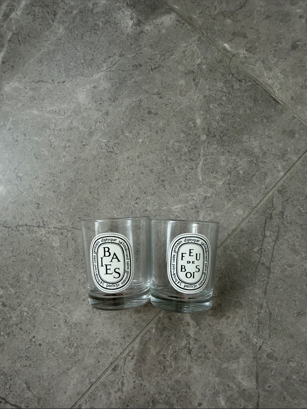Empty diptyque candles